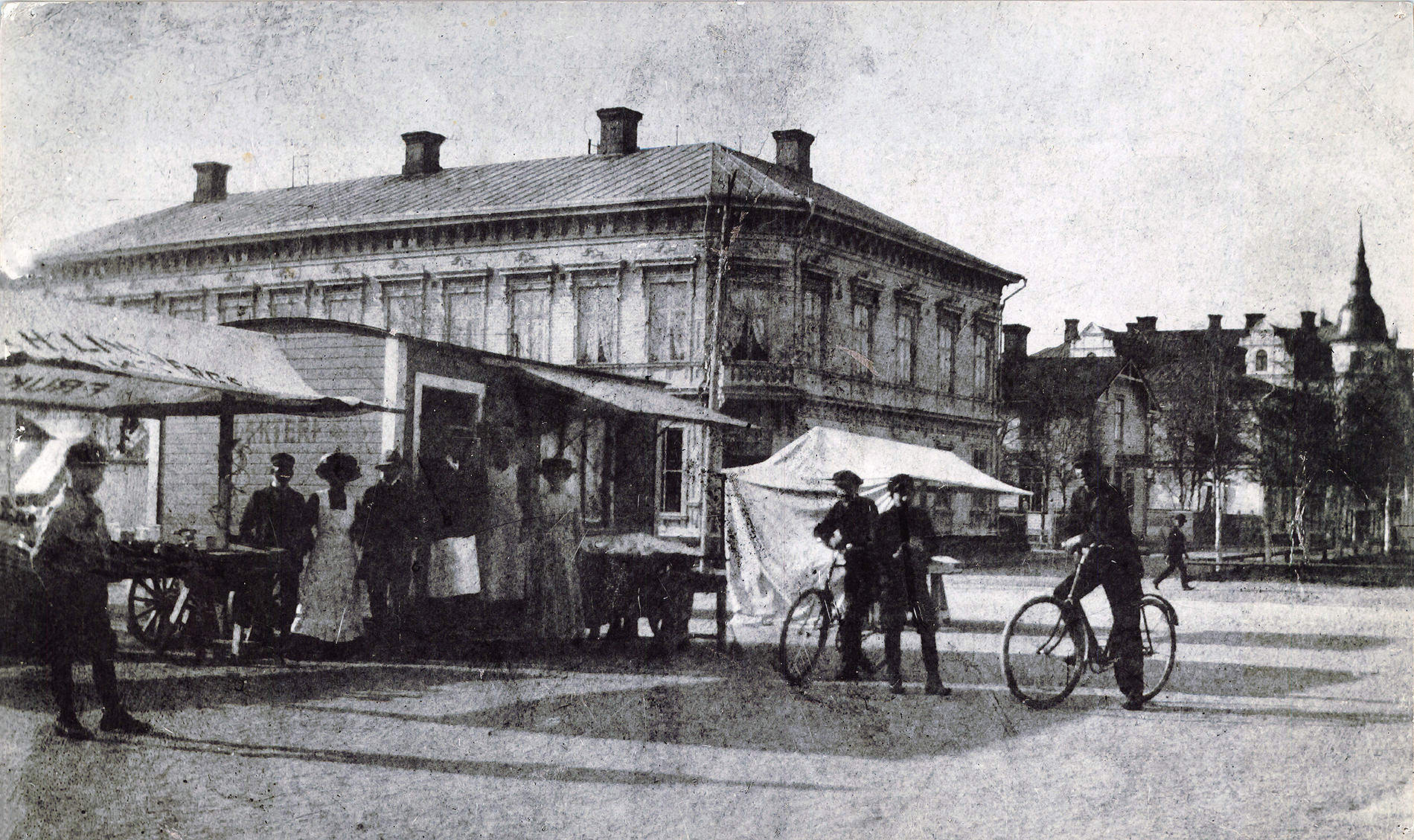 Från Torget mot kv Balder omkring 1910